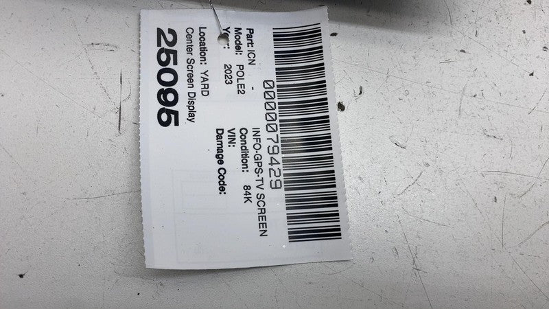 ⭕ 2021-2023 Polestar 2 Front Center Dash Info Display Screen Touchscreen Monitor