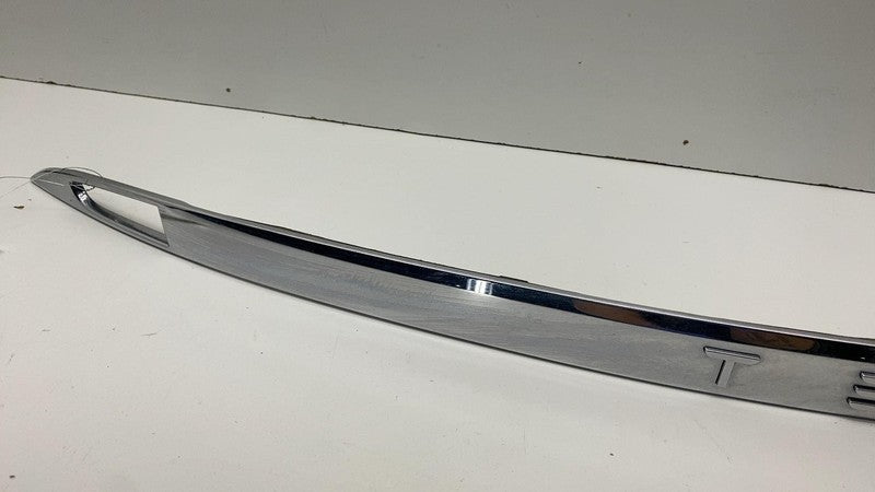 ⭕ 12-20 Tesla Model S Rear Liftgate Trunk Lid Chrome Trim Molding 1026