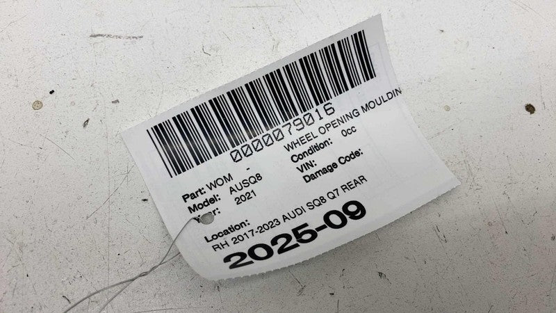 4M0853818E ⭕ 2017-2023 Audi SQ8 Q7 Rear Passenger Side Wheel Arch Molding Right 4M0853818E