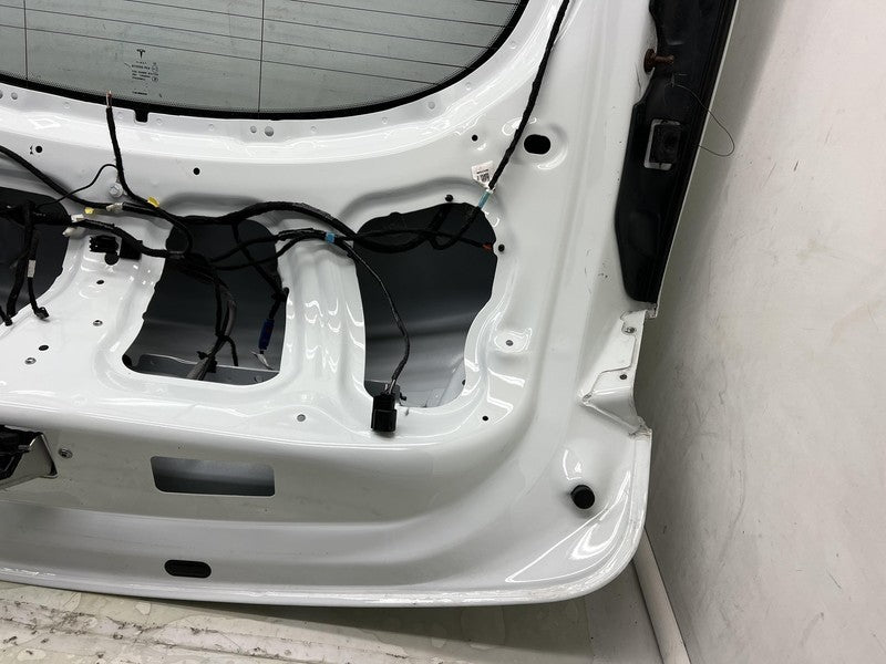 2012-2015 Tesla Model S Liftgate Hatch Gate Trunk Lid Tailgate Glass White PBCW
