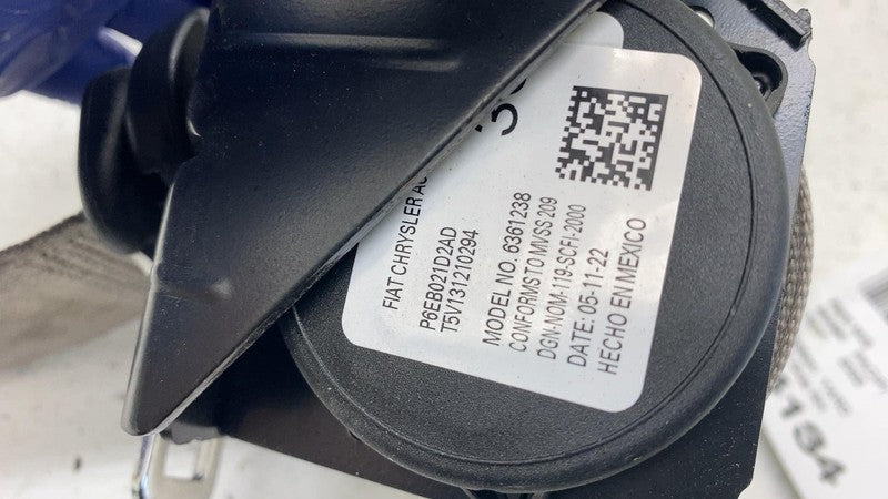 6EB021D2AD ⭕17-24 Chrysler Pacifica Rear Center 3rd Row Seat Belt Retractor Gray 6EB021D2AD