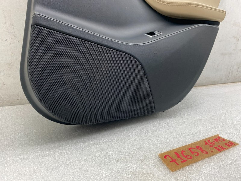 100810512L ⭕12-20 Tesla Model S Rear Passenger Side Door Panel Trim Card Right 1008105-12-L