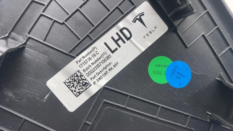 ⭕ 2024-2025 Tesla Model 3 Front Right Instrument Panel Dash End Cap 17