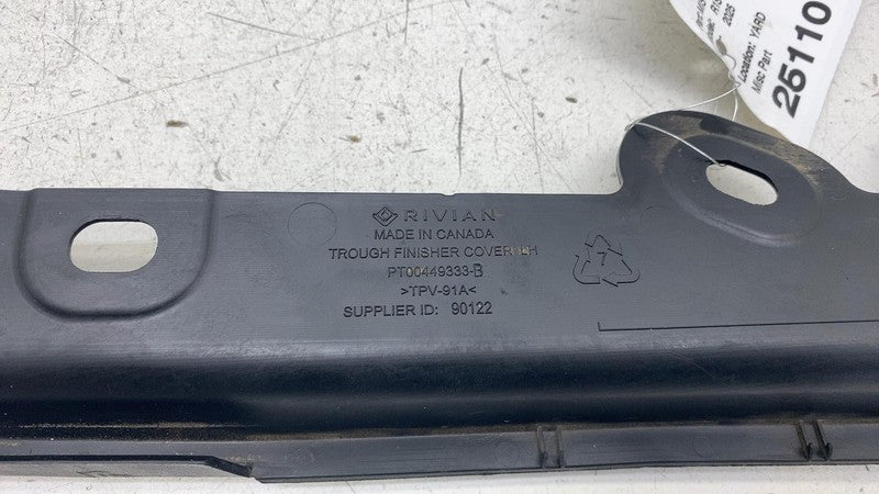 PT00449333B ⭕ 2022-2025 Rivian R1S Front Left Trough Finisher Trim Cover Panel PT00449333-B