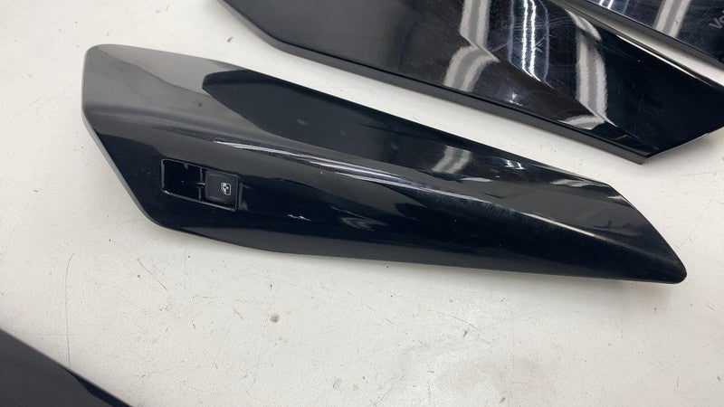 ⭕2021-2023 Volkswagen ID.4 Front & Rear Left & Right Door Panel Trim Cover Black