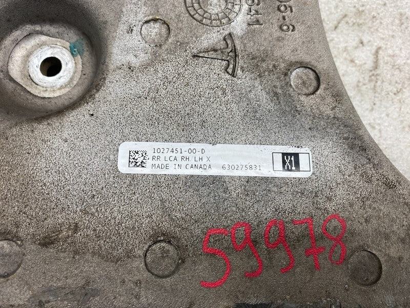 1027451 00 D ⭕ 2016-2020 Tesla Model X Rear Driver Side Lower Control Arm Left 1027451-00-D