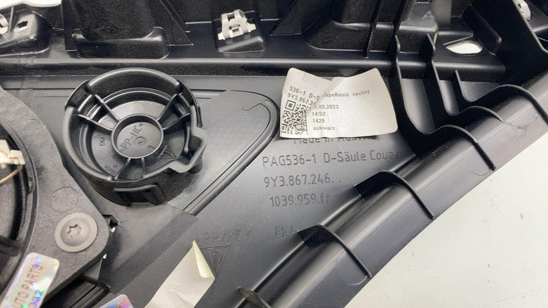 9Y3.867.246 ⭕2019-2024 Porsche Cayenne Rear Right Quarter D-Pillar Trim w/ Speaker 9Y3867246