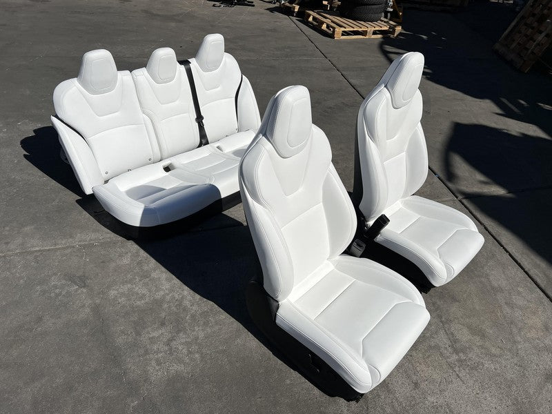 ⭕ 18-20 Tesla Model S Left & Right Front Bucket Seat + Rear 2nd Row Se