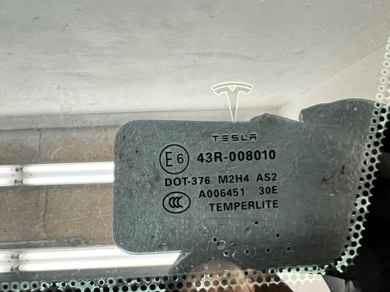 1047192-00-A ⭕ 2012-2021 Tesla Model S Rear Passenger Right Quarter Window Glass 1047192-00-A