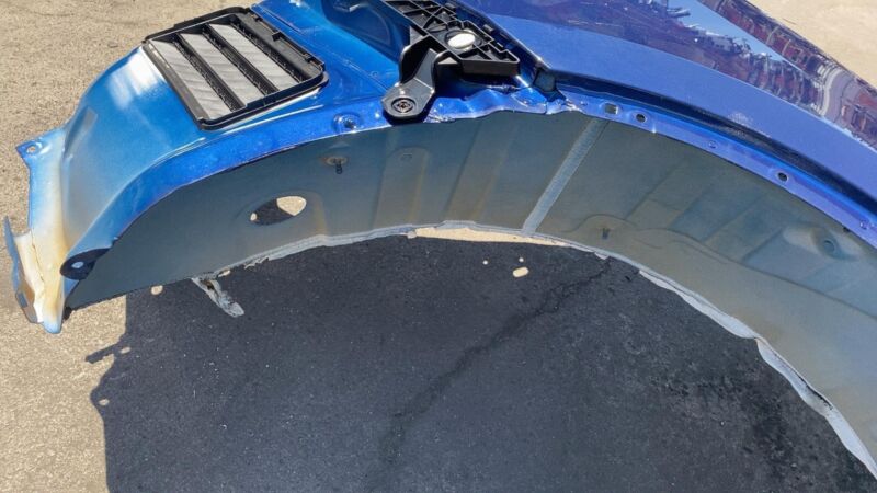 ⭕ 2020-2023 Tesla Model Y Rear Right Quarter Panel Structural Cutout Blue PPSB