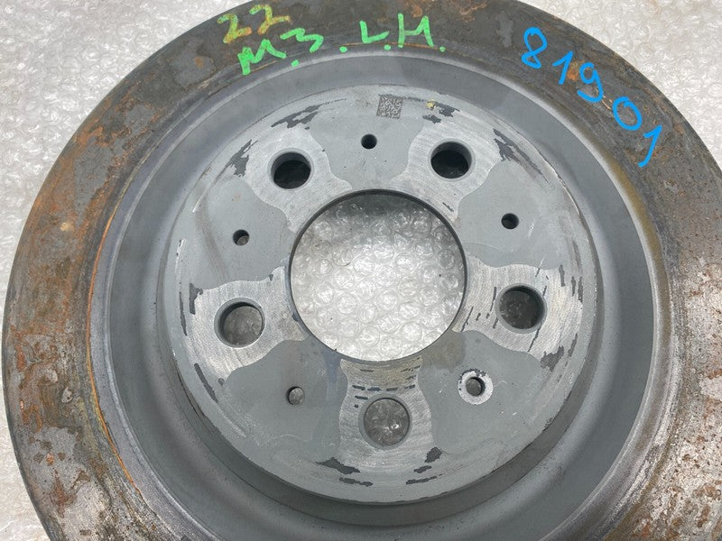 ⭕ 2017-2023 Tesla Model 3 Rear Driver Side Brake Disc Rotor Base Cast Iron Left