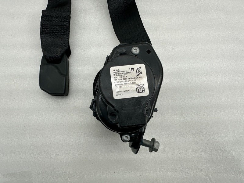 1081279 01 H ⭕ 2017-2023 Tesla Model 3 Front Side Seat Belt and Retractor Right 1081279-01-H