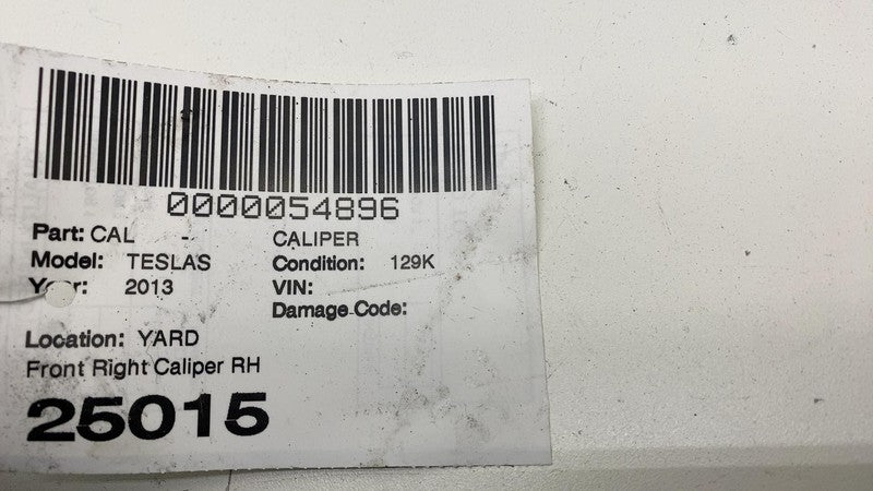 2012-2015 Tesla Model S MS Front Passenger Side Caliper w/ Brake Hose Line Right