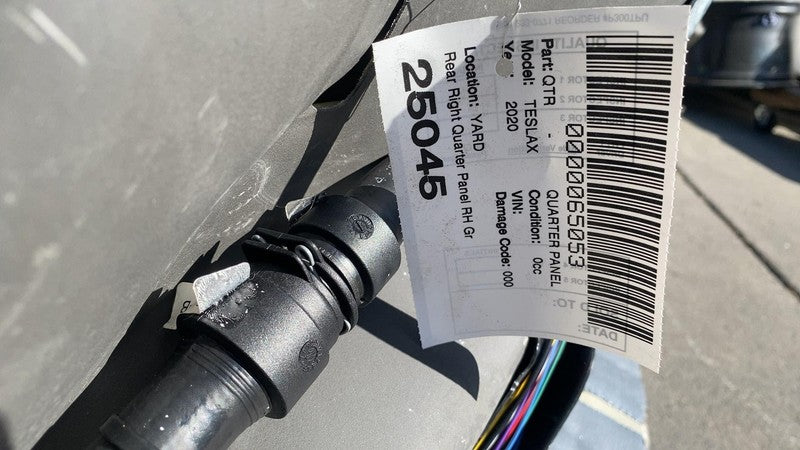 ⭕16-20 Tesla Model X MX Rear Right Quarter Fender Frame Panel Cutout Gray - PMNG