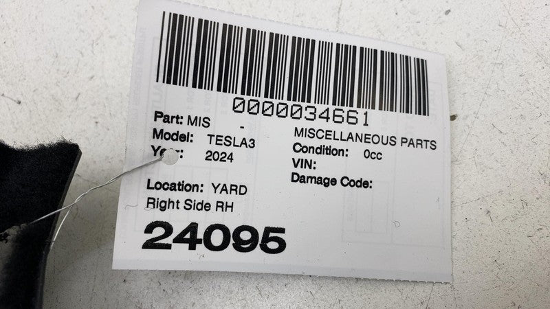 173376223E ⭕ 2024 2025 Tesla Model 3 Passenger Side B-Pillar Lower Trim Right 1733762-23-E