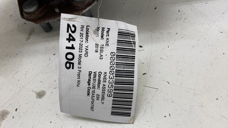 ⭕ 17-23 Model 3 Front Right Spindle Knuckle Wheel Hub & Shield RWD 104