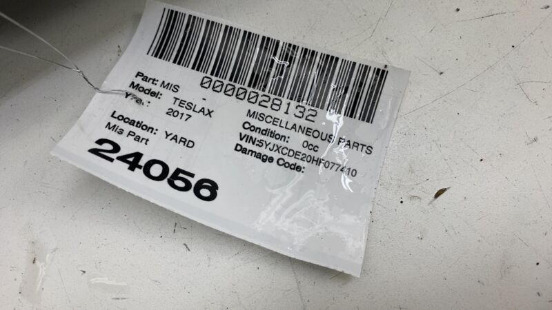 2016-2020 Tesla Model X MX Rear Bumper Impact Bar Reinforcement Crash Rebar Assy