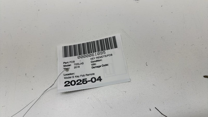Does not apply Key Remote/fob TESLA S 16
