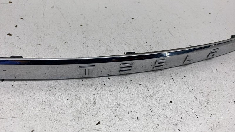 ⭕ 12-20 Tesla Model S Rear Liftgate Trunk Lid Chrome Trim Molding 1025