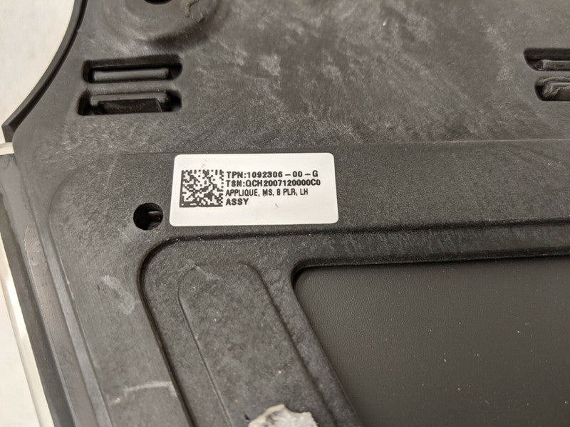 1092306-00-G ⭕16-20 Model S MS Driver Side B-Pillar Applique Glass & Camera Left 1092306-00-G