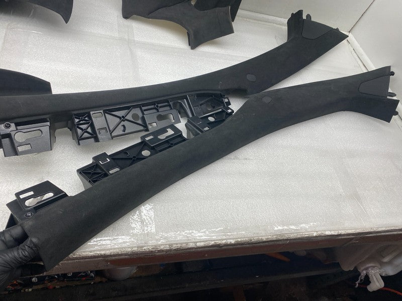 ⭕ 16-20 Tesla Model X SET Headliner Sunvisor Upper A + B + C-Pillar Tr