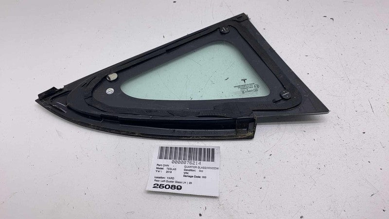 1080703-00 ⭕ 2017-2020 Tesla Model 3 Rear Left Quarter Fixed Window Glass LH OEM 1080703-00