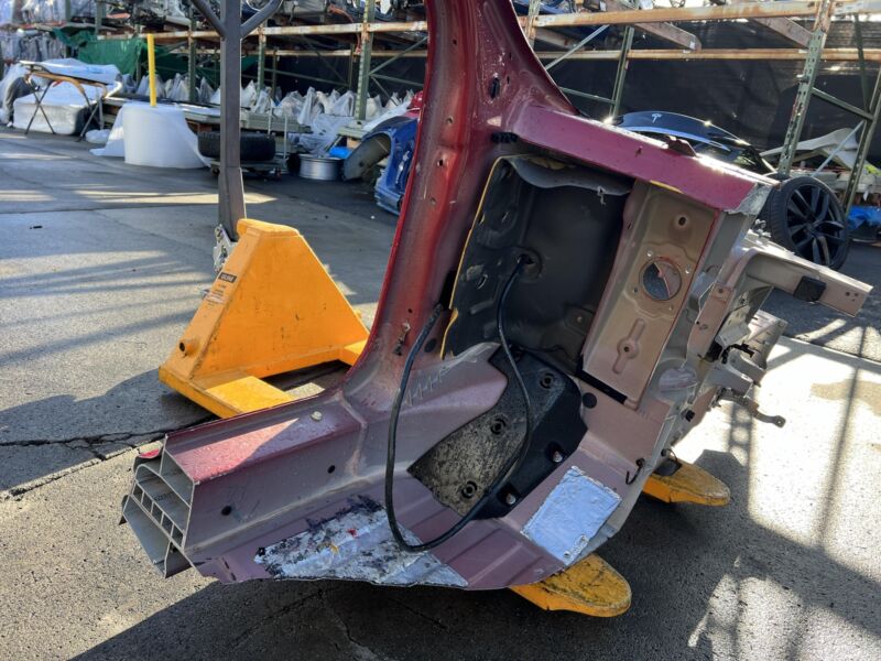 Does not apply 2012-2016 Tesla Model S Front Left Quarter Panel Fender Apron Frame Cut Red PPMR