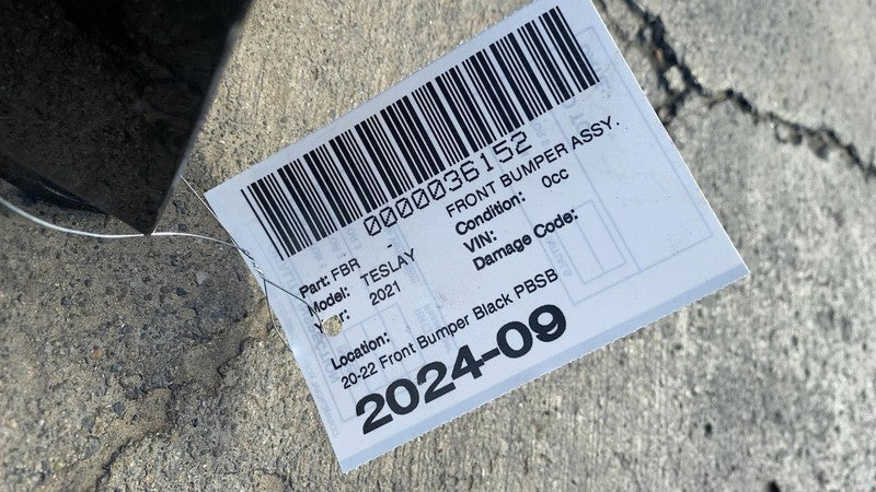 ⭕ 20-23 Model Y MY Front Bumper Cover w/ Sensor Holes Black PBSB 16068