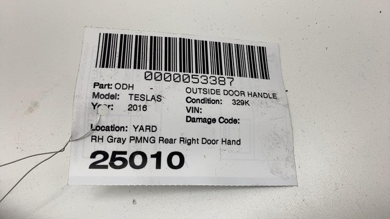⭕ 12-15 Model S MS Rear Right Exterior Door Handle Outer RH Gray PMNG