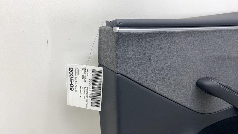 ⭕ 24-25 Model 3 Front Passenger Highland Door Panel Trim Card Right 17