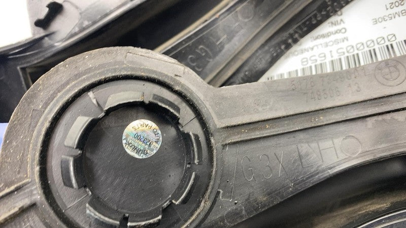 51767349602 2018-2021 BMW 530e Front Underhood Cowl Center Partition Trim w/ Seal Strip Assy