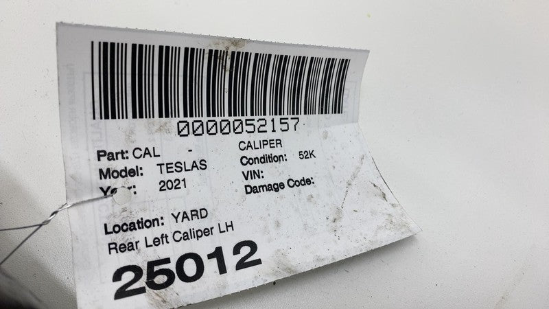 1420641-00-A 2021-2024 Tesla Model S X Rear Driver Side Caliper w/ Brake Hose Line Left Assy