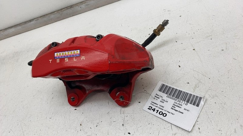 ⭕ 2017-2023 Tesla Model 3 Front Driver Side Performance Brake Caliper Red Left