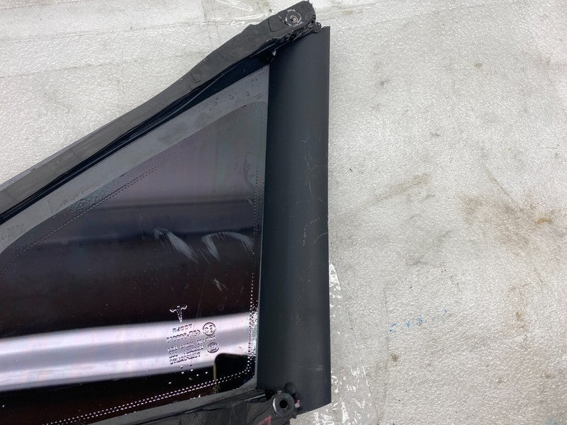 E6 43R-008010 ⭕ 2012-2020 Tesla Model S Rear Driver Side Quarter Fixed Glass Left LH Assembly