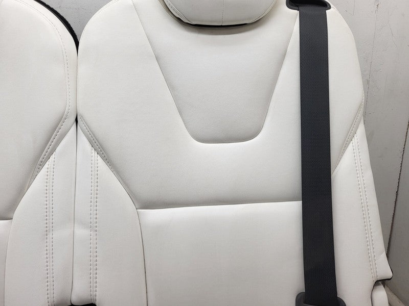 1090424-00-B ⭕ 2016-2020 Tesla Model X Rear 3rd Row Seat Upper Left & Right Cushion White OEM