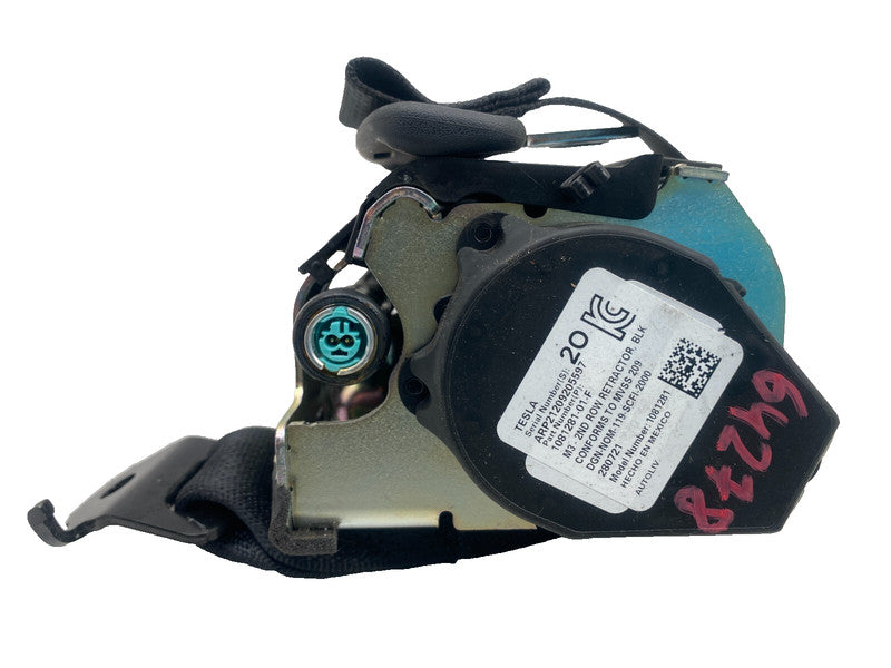 1081281 01 F ⭕17-23 Model 3 Rear Driver Side 2nd Row Seatbelt and Retractor Left 1081281-01-F