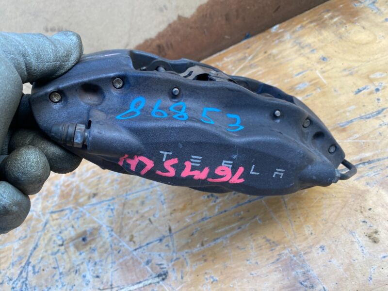 2012-2020 Tesla Model S MS Driver Side Caliper w/ Brake Hose Line Left Assembly