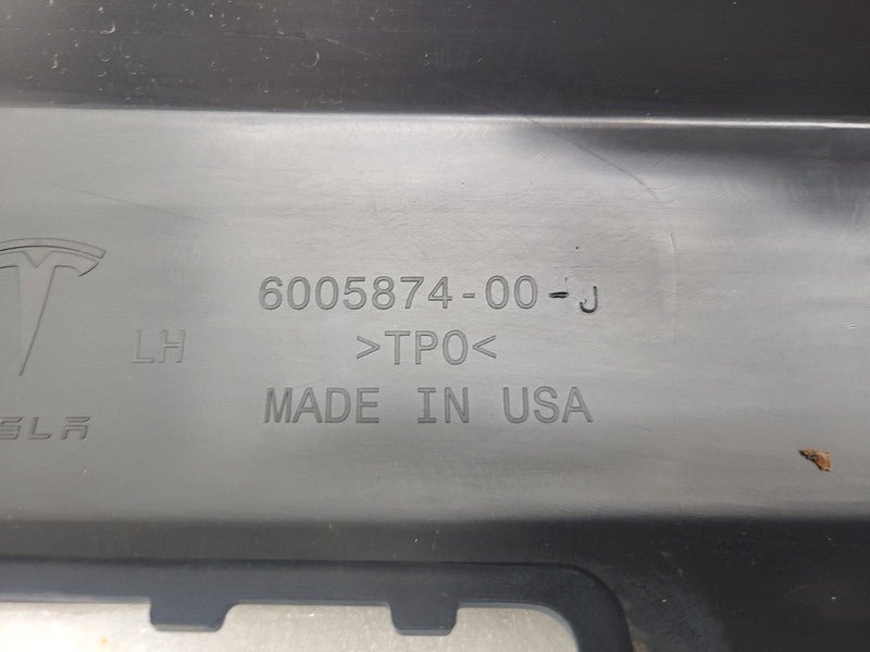 600587400J ⭕ 12-20 Model S Driver Side Rocker Panel Outer Sill Molding Left LH 6005874-00-J