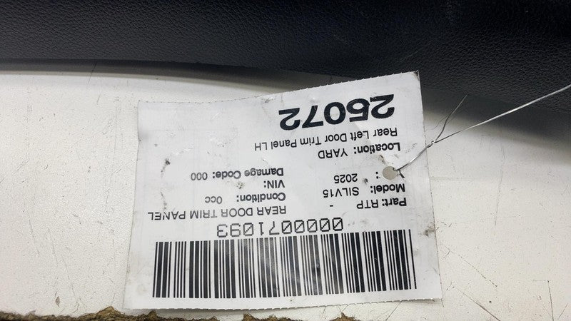 16960844 ⭕ 2025 Chevrolet Silverado 1500 Rear Left Door Panel Trim Cover Black 16960844