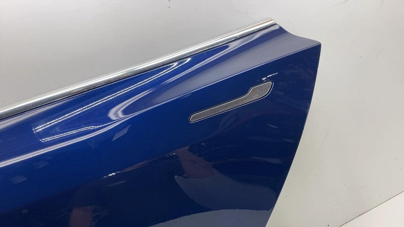 ⭕ 2017-2020 Tesla Model 3 M3 Rear Driver Side Door Shell Panel Left LH Blue PPSB