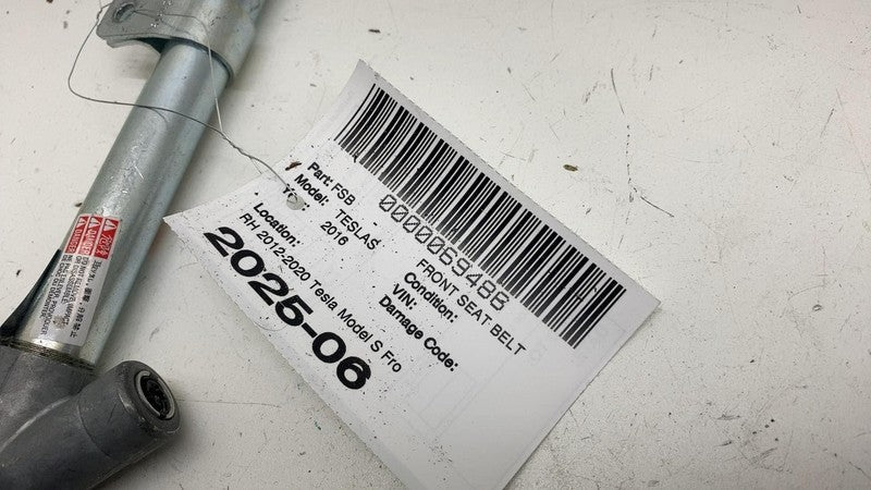 ⭕ 2012-2020 Tesla Model S Front Right 1st Row Seat Belt & Retractor 10