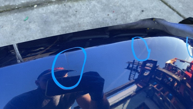 2020-2023 Tesla Model Y MY Front Bumper Cover w/ Grille & Park Sensor Blue PPSB