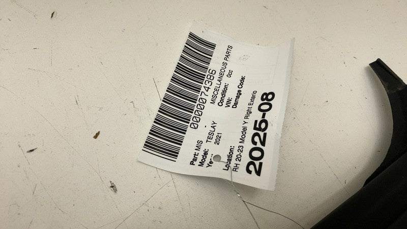 ⭕ 20-23 Model Y Right Exterior B-Pillar Applique Glass Trim RH AP3 150