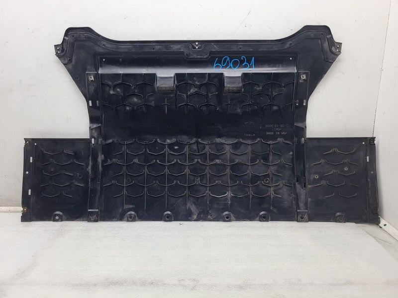 600819100C ⭕ 2012-2015 Tesla Model S Rear Under Tray Splash Aero Shield Cover 6008191-00-C