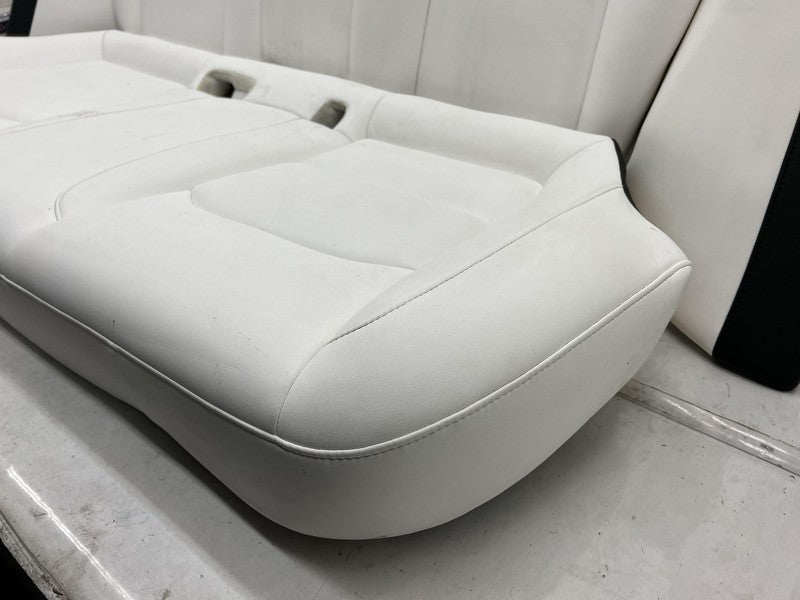 ⭕ 2017-2023 Tesla Model 3 Rear 2nd Row White Leather Seat Upper + Lower Cushion