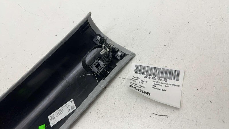 1732047 20 H ⭕ 24-25 Model 3 Rear Driver Side Upper Trim Headliner Cover Left LH 1732047-20-H