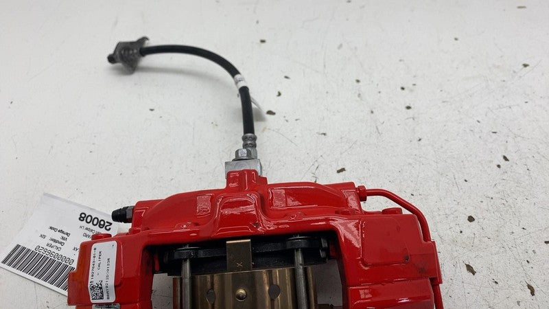 ⭕ 2016-2020 Tesla Model X Rear Caliper w/ Brake Hose Line Left Red 102