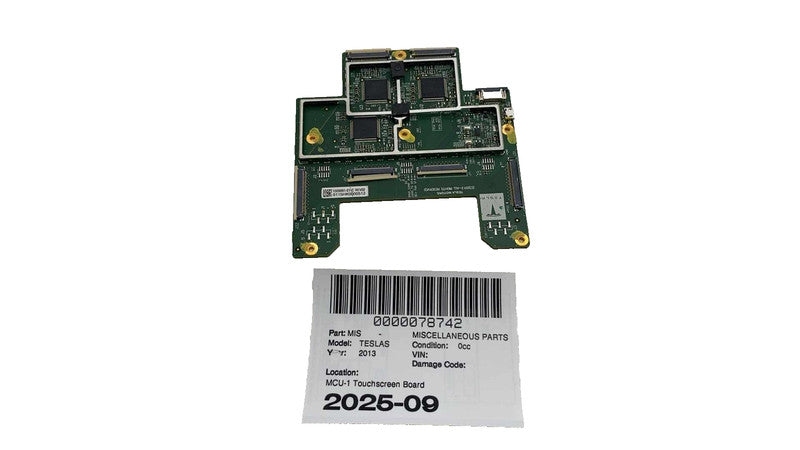 ⭕ 2012-2015 Tesla Model S MCU-1 Monitor Touch Screen Control Board 100