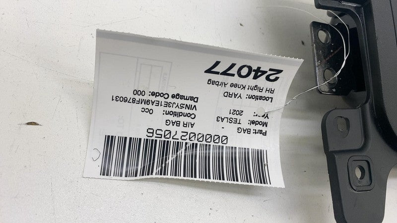 ⭕ 17-23 Tesla Model Y 3 Right Knee Airbag Passenger Safety Module 1077