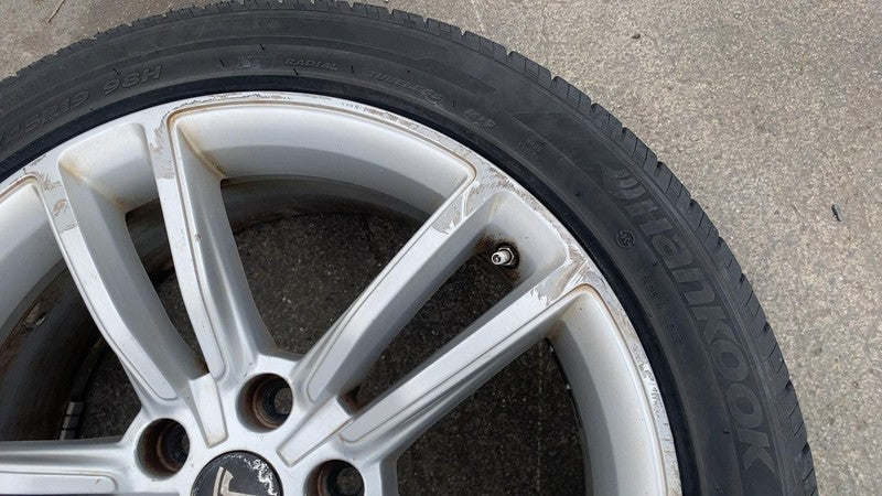 ⭕ 12-15 Model S MS Wheel Rim 19x8.0+40mm + Hankook Tire 245/45 R19 600